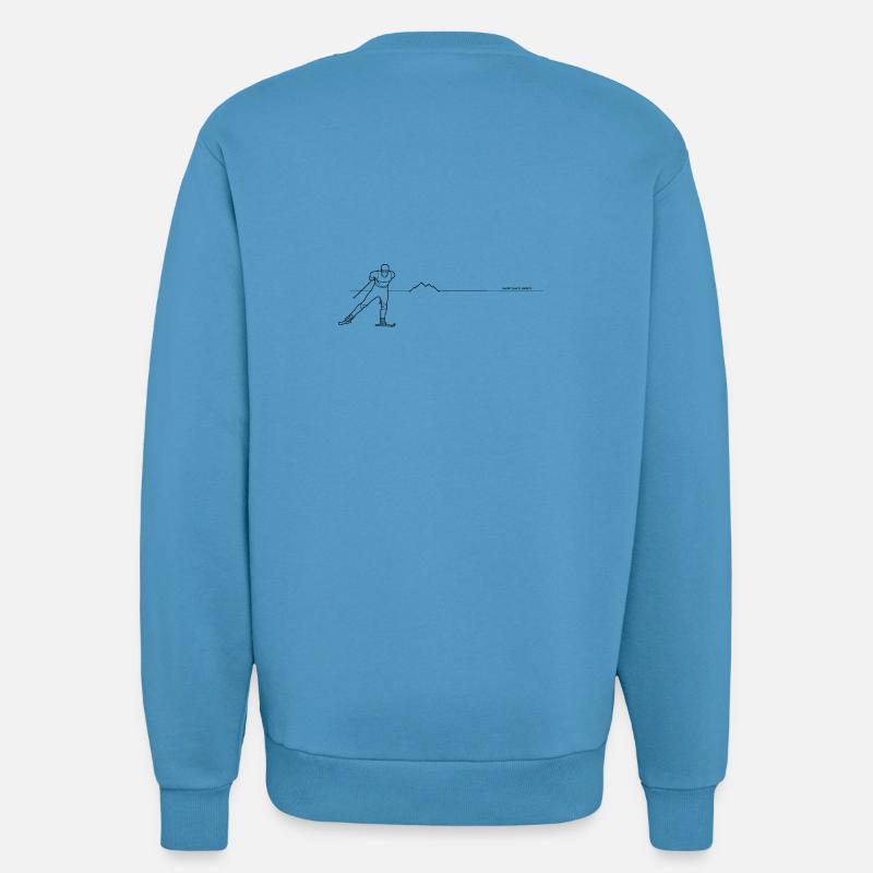 XC Ski 01 - Ligne - noir - Sweat bio décontracté fabriqué en UE -  Sol Blue