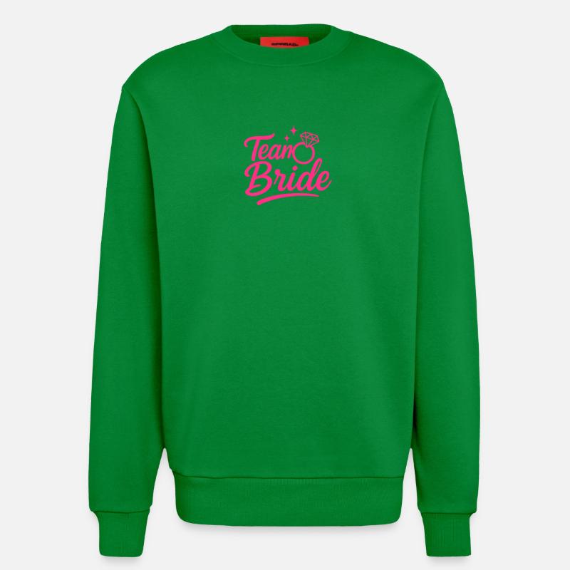 Team Bride Pink Ring Script - Sweatshirt - made by SPREAD  - City Green