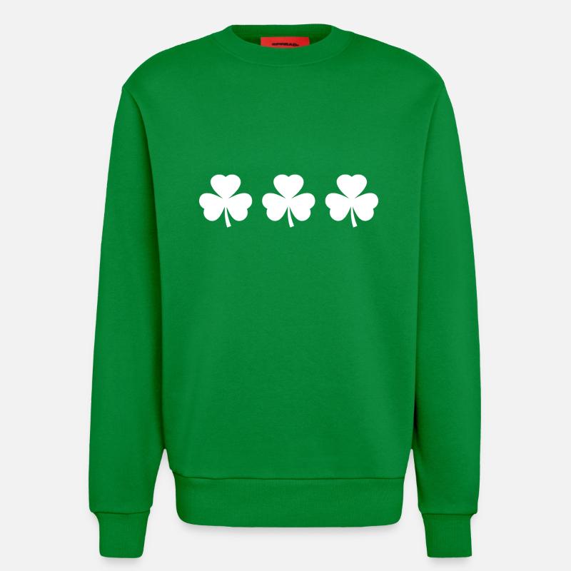 Trèfle de la Saint-Patrick d’Irlande - Sweat bio décontracté fabriqué en UE - City Green