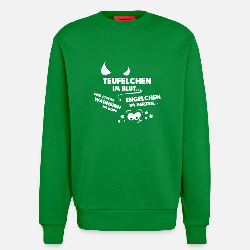 Teufelchen im Blut - Sweatshirt - made by SPREAD - City Green