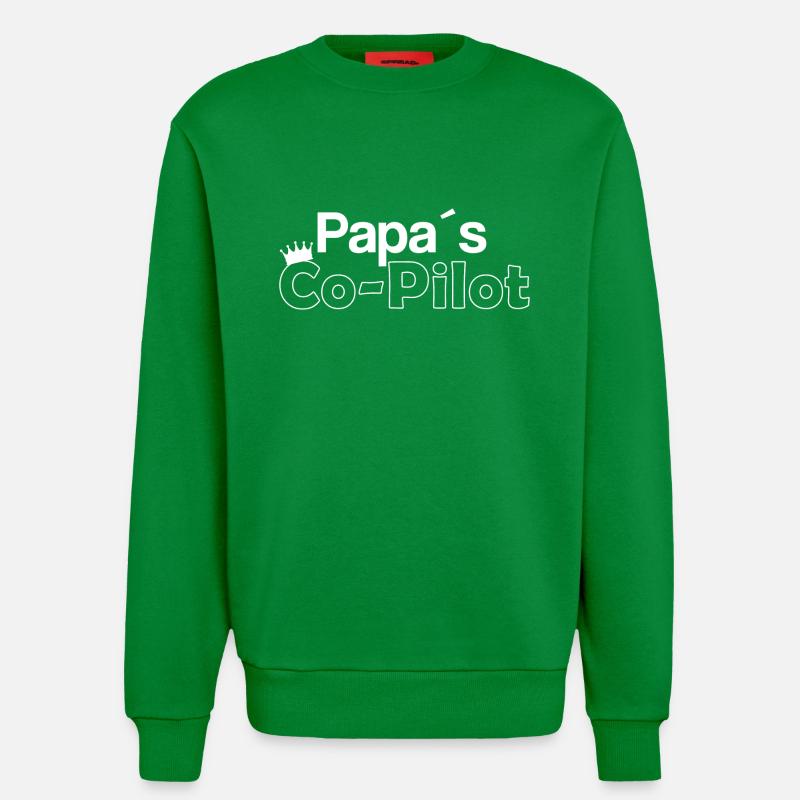 Auto - Papa's co Pilot - Sweatshirt - made by SPREAD  - City Green