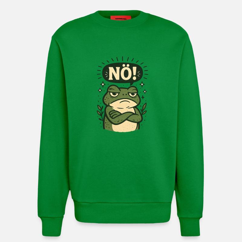 Statement Nö Frosch Einfach Nein - Sweatshirt - made by SPREAD - City Green