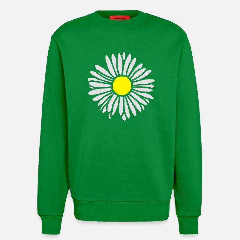 Gänseblümchen zweifarbig - Sweatshirt - made by SPREAD  - City Green
