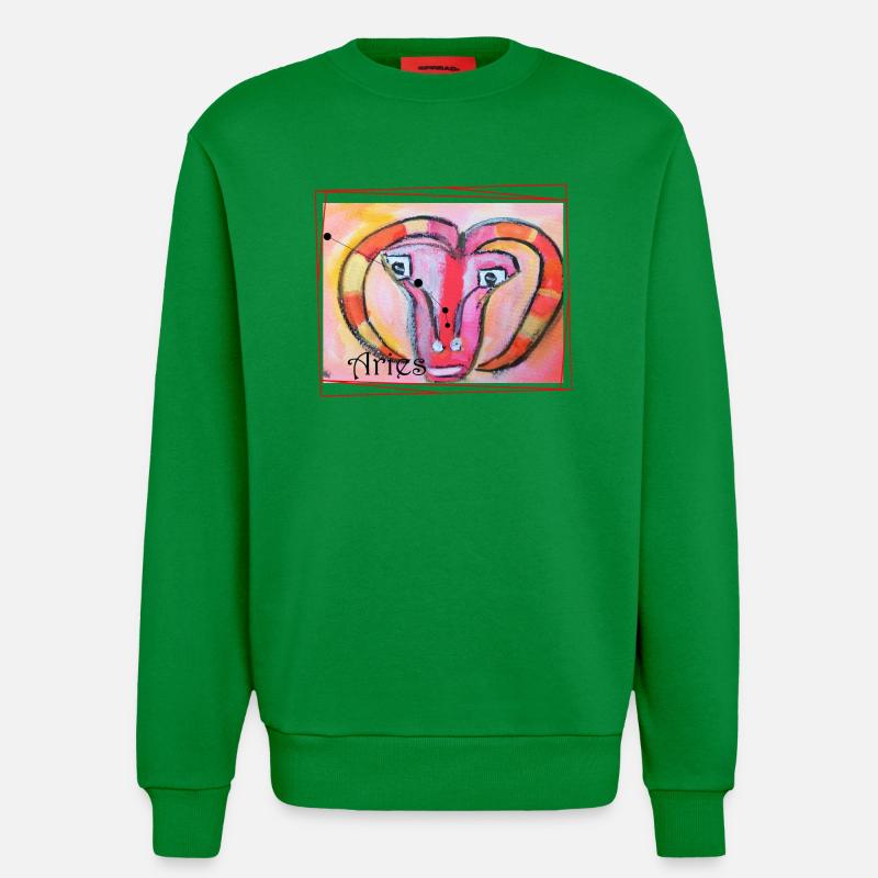 Widder Regenbogen Himmlische Kunst - Sweatshirt - made by SPREAD  - City Green