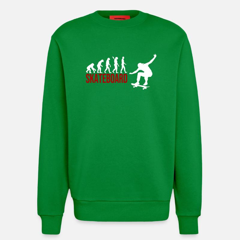 Evolution Skateboard - Sweatshirt - made by SPREAD  - City Green