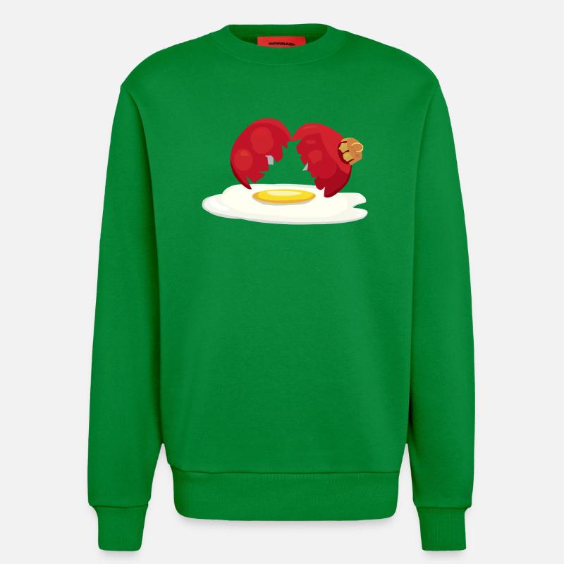 Weihnachtskugel zerbrochenes Ei - Sweatshirt - made by SPREAD  - City Green