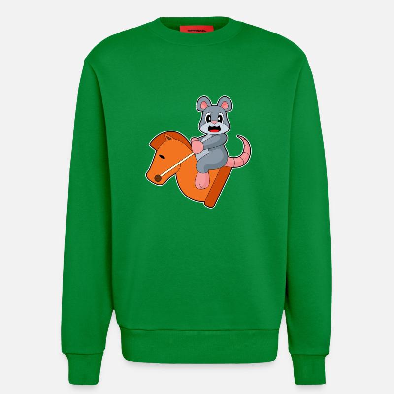 Maus Schachfigur Springer Schach - Sweatshirt - made by SPREAD  - City Green
