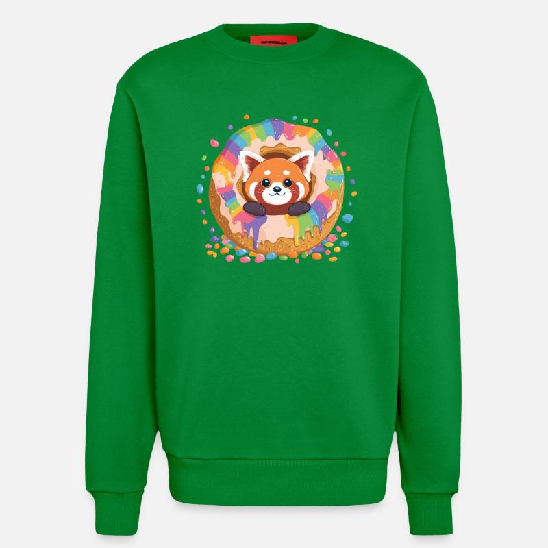 Donut Panda Regenbogen - Sweatshirt - made by SPREAD  - City Green