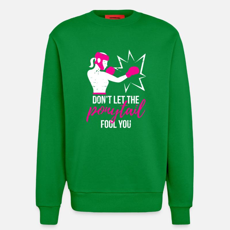 Puissance de queue de cheval percutante - Sweat bio décontracté fabriqué en UE - City Green