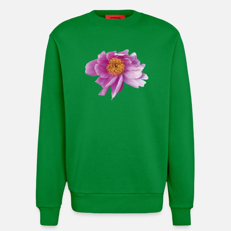 Peony_Dancing_in_Wind - Sweatshirt - made by SPREAD  - City Green