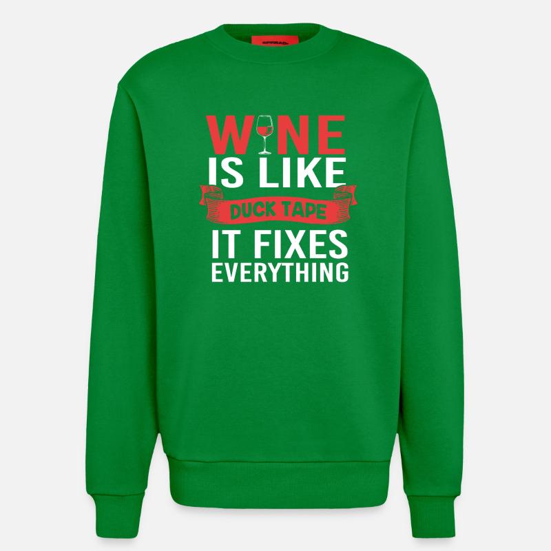 Wein Sommelier Feinschmecker - Sweatshirt - made by SPREAD - City Green