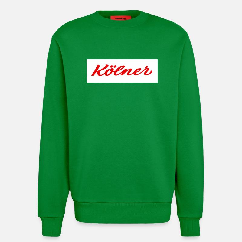 Kölner Roter Script-Logo Print - Sweatshirt - made by SPREAD  - City Green