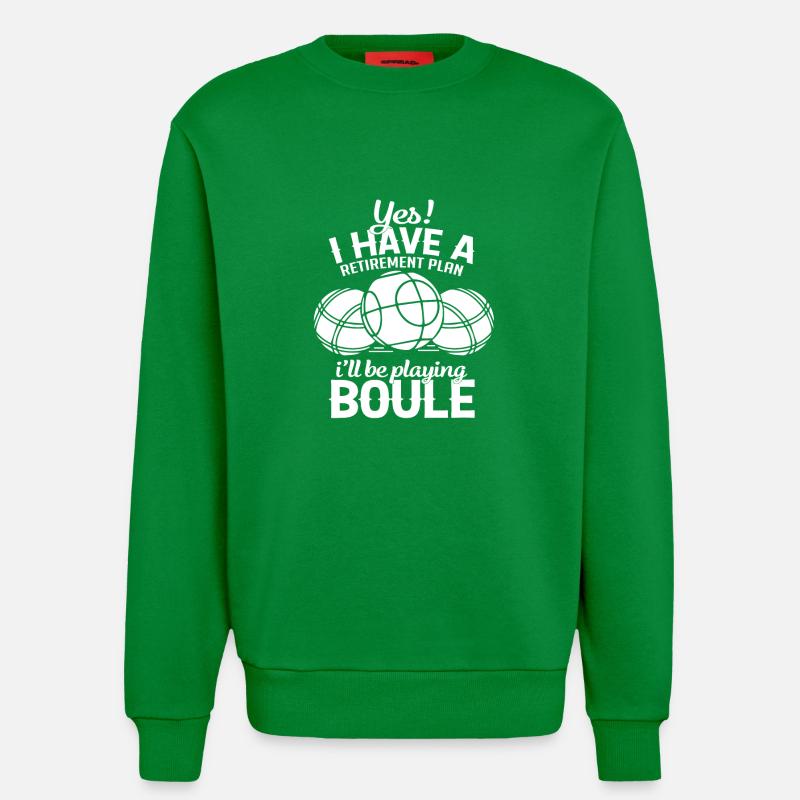 Boule Rente Plan - Sweatshirt - made by SPREAD  - City Green