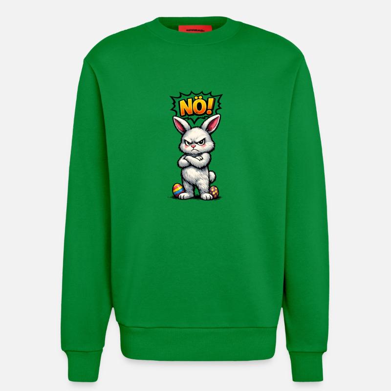 Lower Austrian Bunny Comic Easter Gift - Sweatshirt - made by SPREAD - City Green
