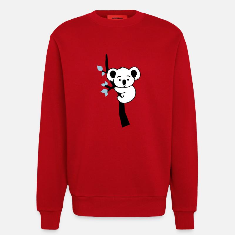 Koala Bear Comic Tree - Sweatshirt - made by SPREAD  - red