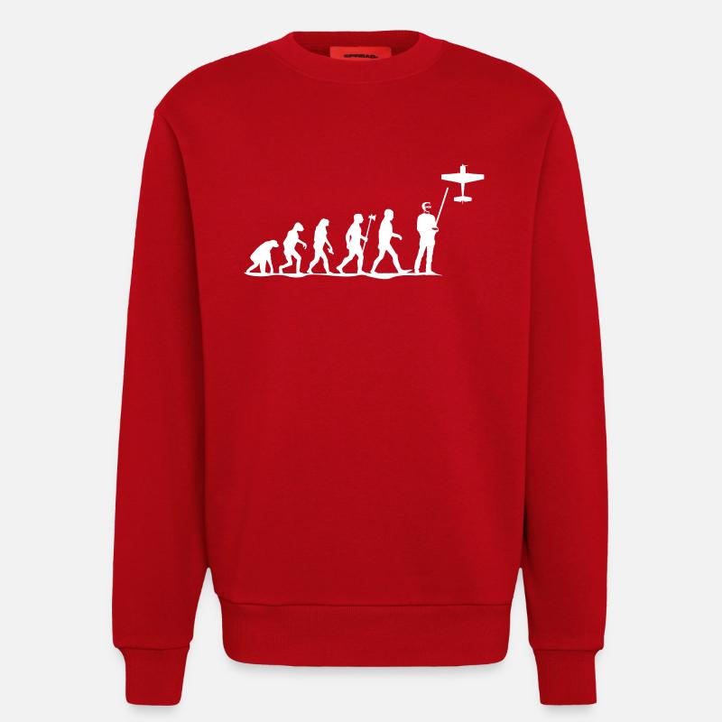 evolution rc pilot - Sweatshirt - made by SPREAD  - red