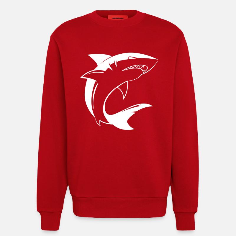 Hai Shark - Sweatshirt - made by SPREAD  - red