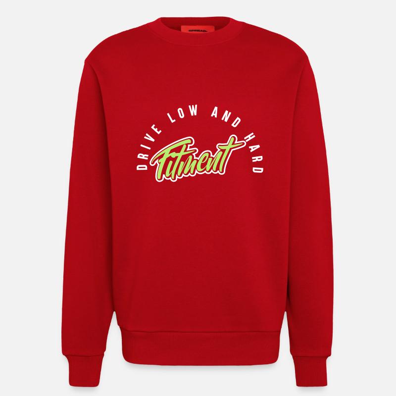 fitment low and hard - Sweatshirt - made by SPREAD  - Rot
