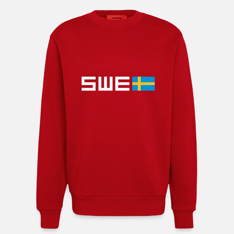 Sweden - Sweatshirt - made by SPREAD  - red