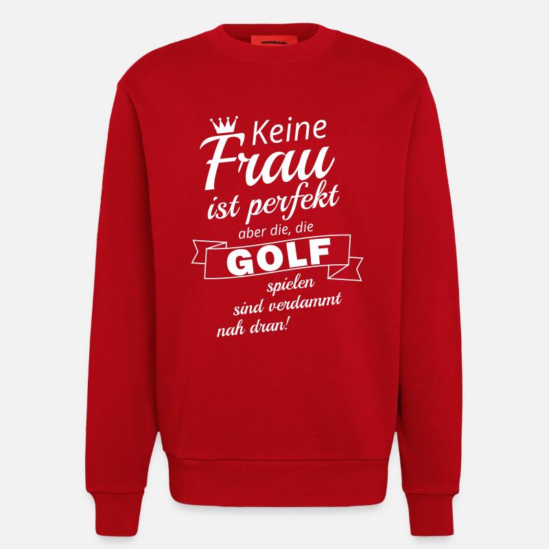 Perfekte Golffrau - Sweatshirt - made by SPREAD  - Rot