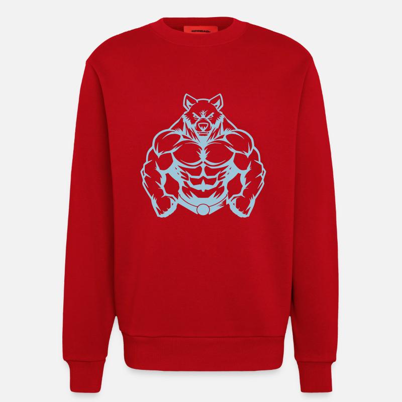 Bear Comic - Sweatshirt - made by SPREAD  - red