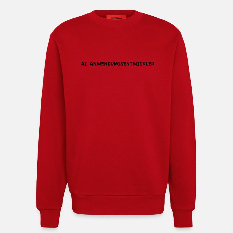 AI Application Developer - Sweatshirt - made by SPREAD  - red