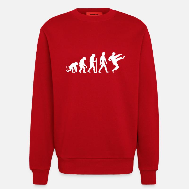 Karate Evolution - Sweatshirt - made by SPREAD  - red