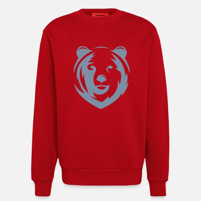 bär - Sweatshirt - made by SPREAD  - Rot