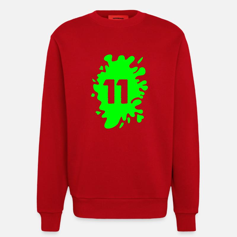 klecks 11 - Sweatshirt - made by SPREAD  - Rot