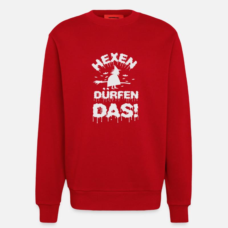Hexen dürfen das! - Sweatshirt - made by SPREAD  - Rot