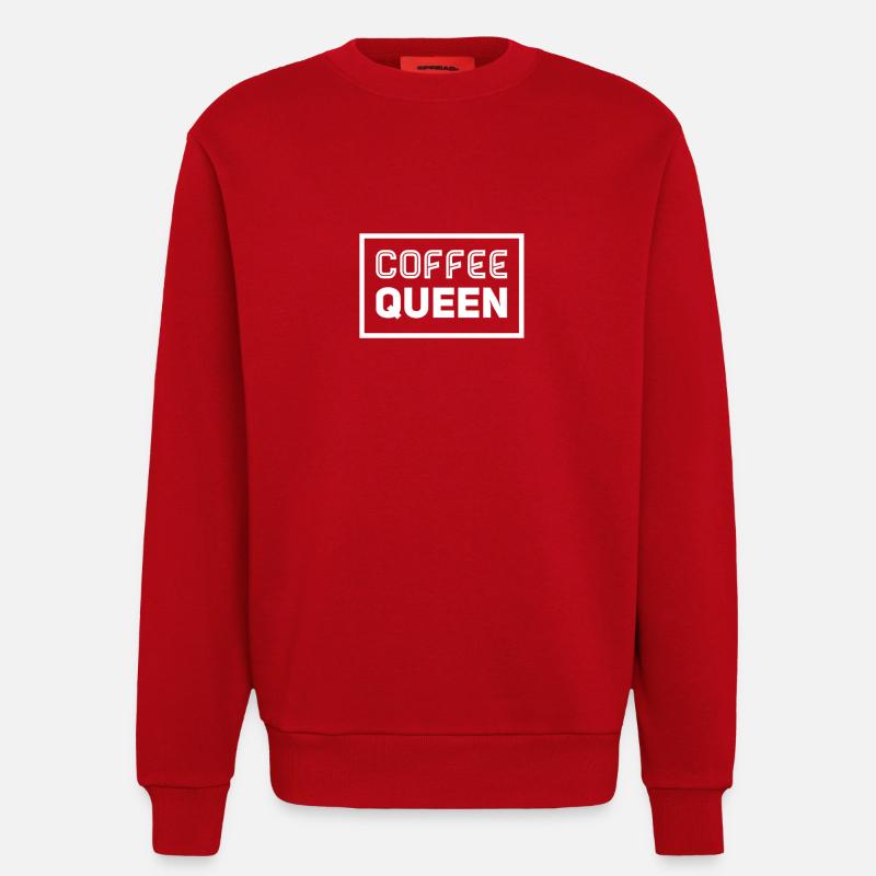 Kaffe Spruch - Sweatshirt - made by SPREAD - Rot