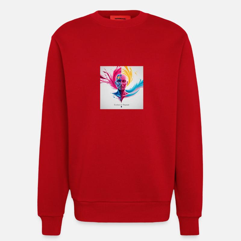 Evolve or repeat - Sweatshirt - made by SPREAD  - Rot