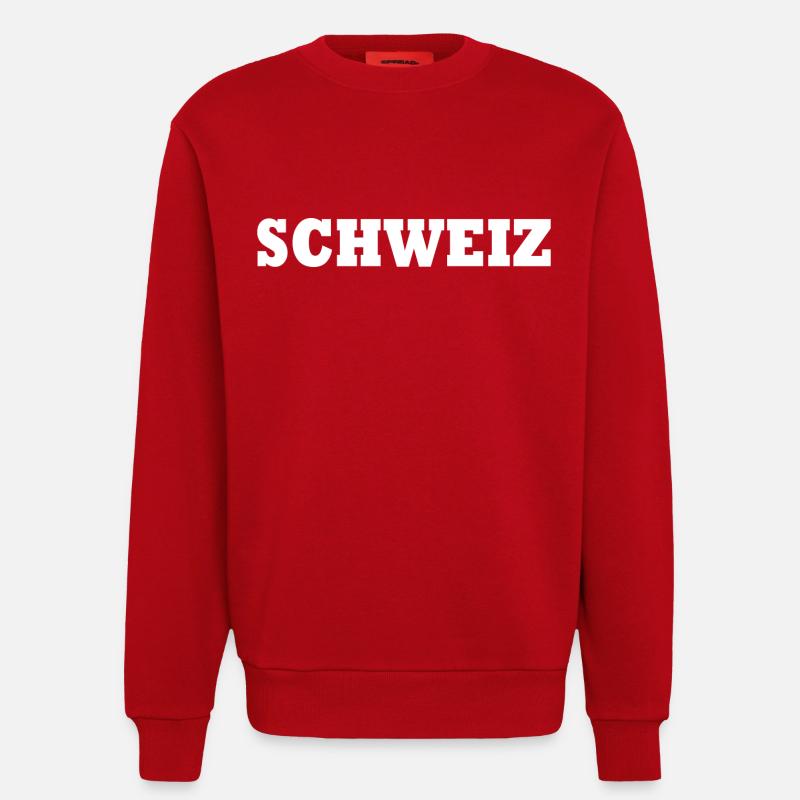 Schweiz - Sweatshirt - made by SPREAD - Rot