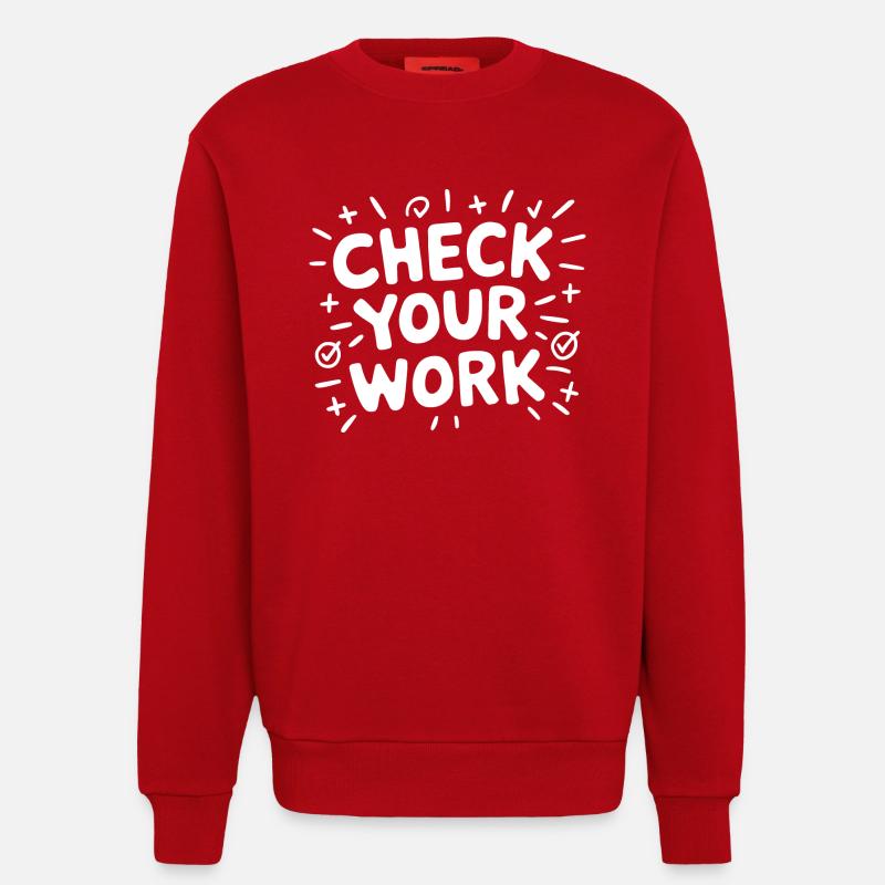Math with a wink - Sweatshirt - made by SPREAD  - red