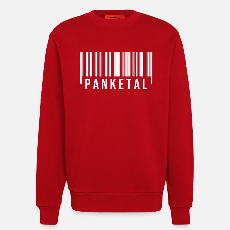 Panketal Strichcode - Sweatshirt - made by SPREAD  - Rot