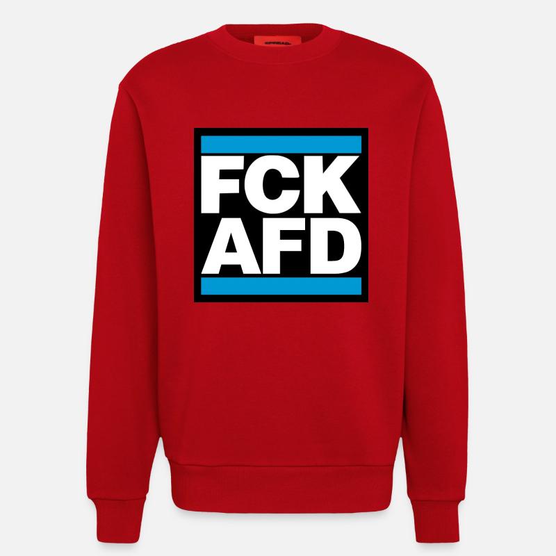 FCK AFD blue capitals - Sweatshirt - made by SPREAD  - Rot
