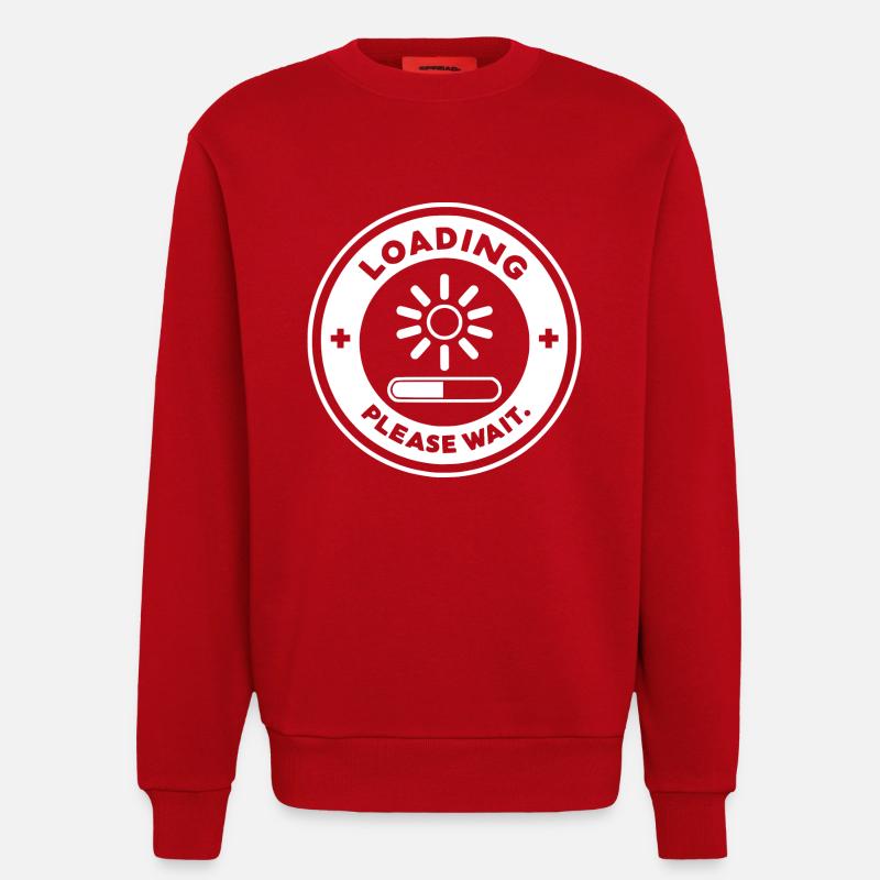 Loading Please Wait - Sweatshirt - made by SPREAD  - red