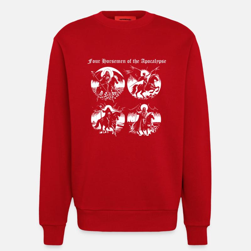 Vier Reiter der Apokalypse - Sweatshirt - made by SPREAD - Rot