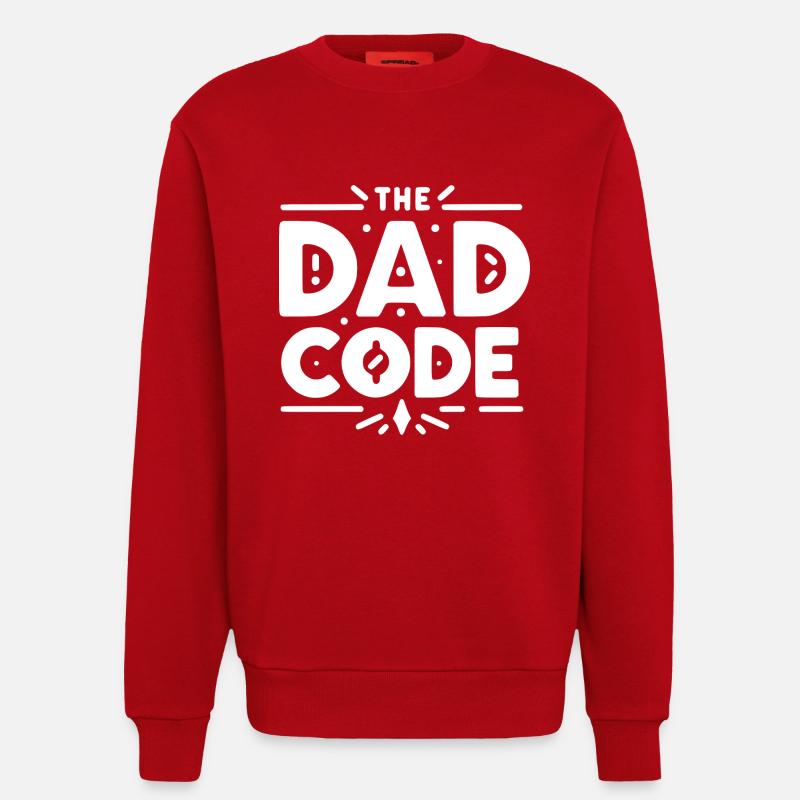 The Dad Code - Sweatshirt - made by SPREAD  - red