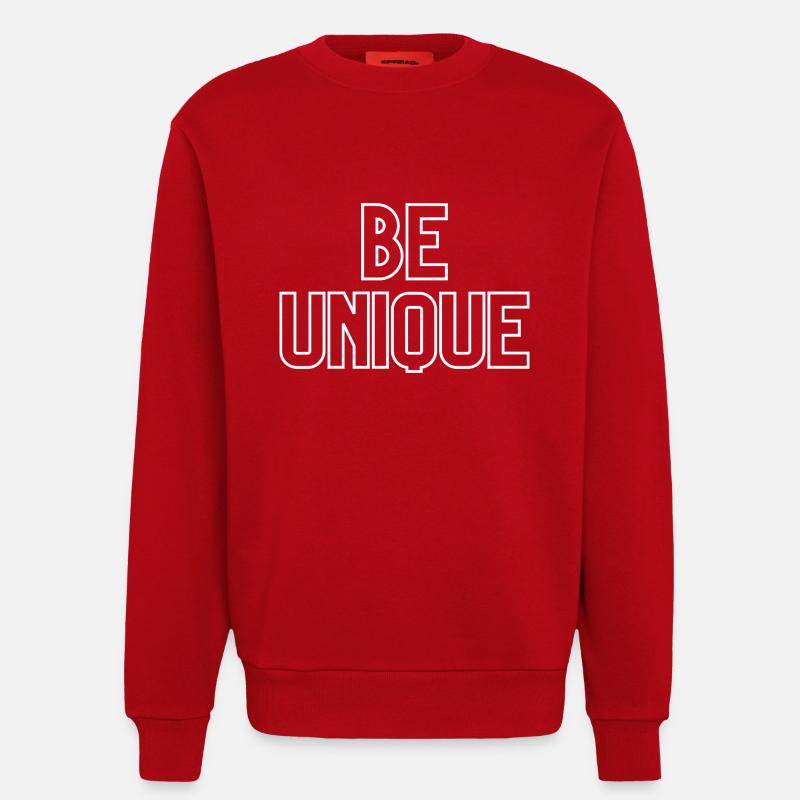 Sei Einzigartig | Be Unique - Sweatshirt - made by SPREAD  - Rot