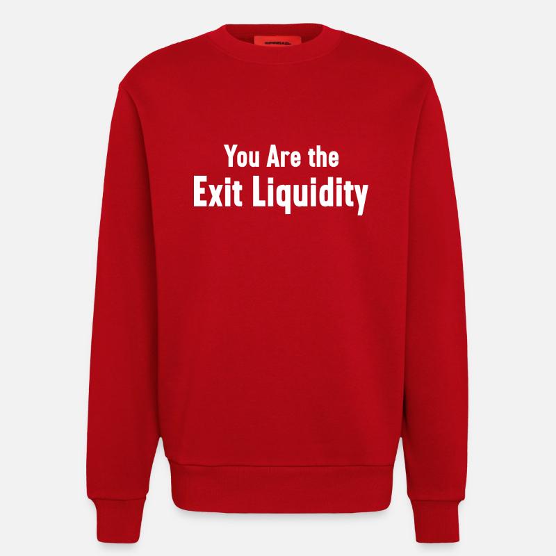 Sie sind das Exit-Liquiditäts-Krypto-Meme - Sweatshirt - made by SPREAD - Rot