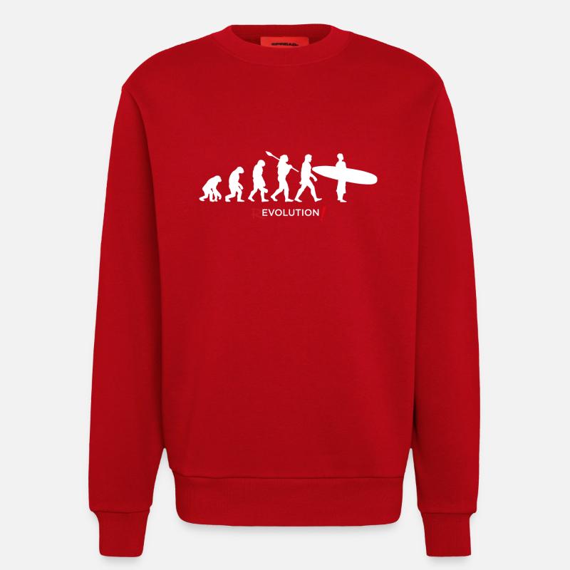 Revolution - Evolution Man Fun Twist07 - Sweatshirt - made by SPREAD  - Rot