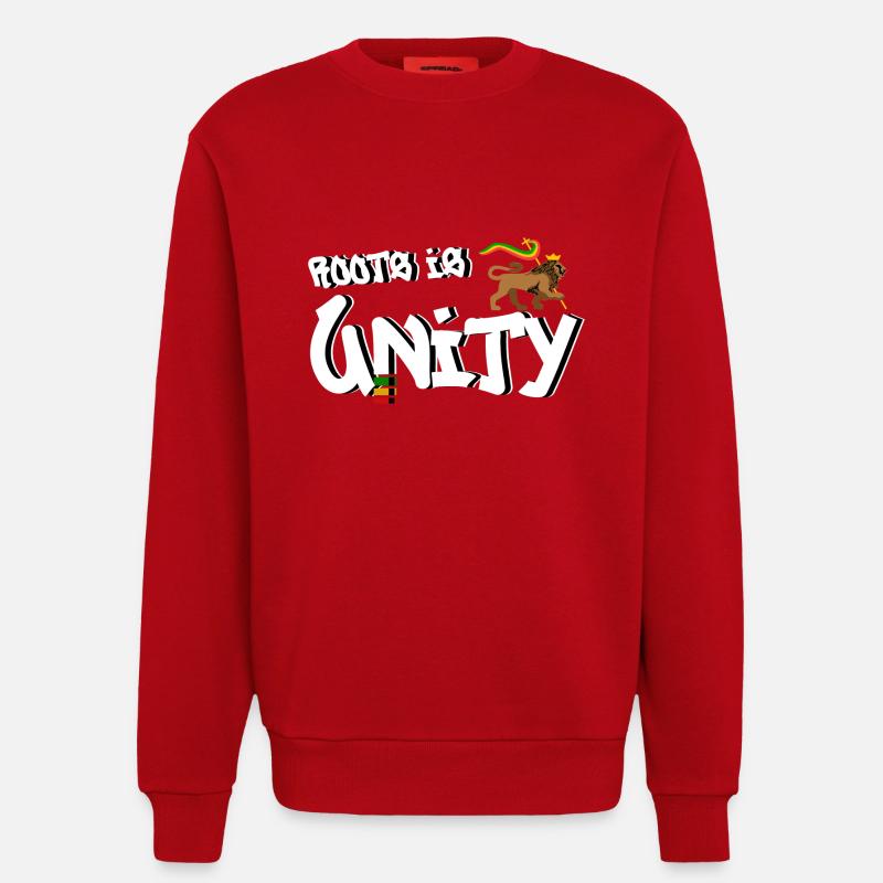 Roots is Unity - Sweatshirt - made by SPREAD  - red