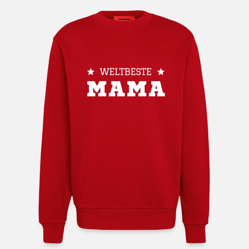 Weltbeste Mama - Sweatshirt - made by SPREAD  - Rot