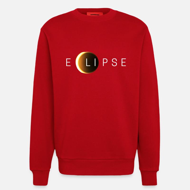 Solar eclipse - Sweatshirt - made by SPREAD  - red