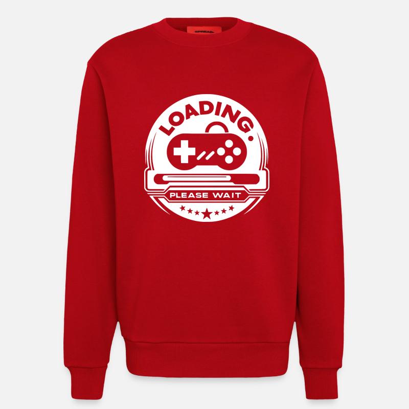 Loading Please Wait - Sweatshirt - made by SPREAD  - red