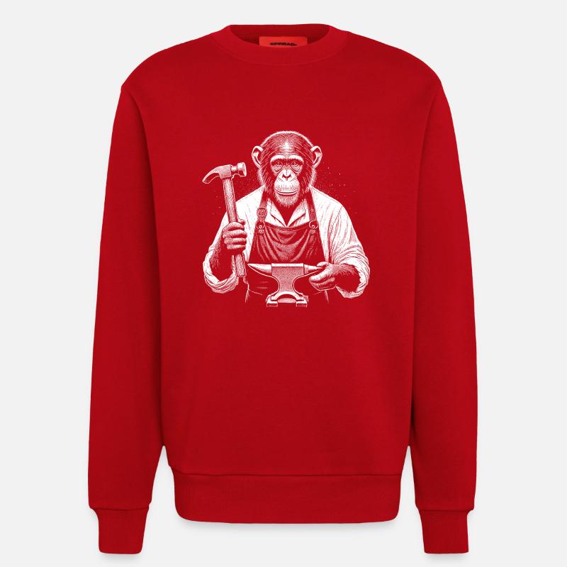 Schmied - Sweatshirt - made by SPREAD - Rot