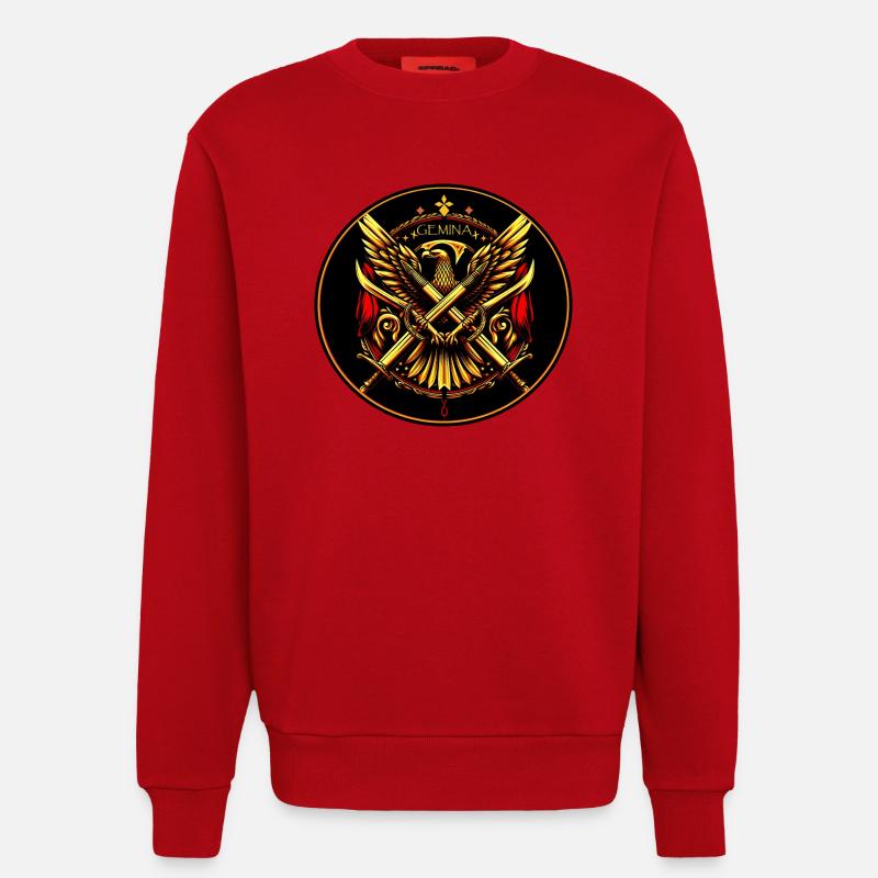 Phönix Doppelschwert Wappen - Legio X Gemina - Sweatshirt - made by SPREAD - Rot