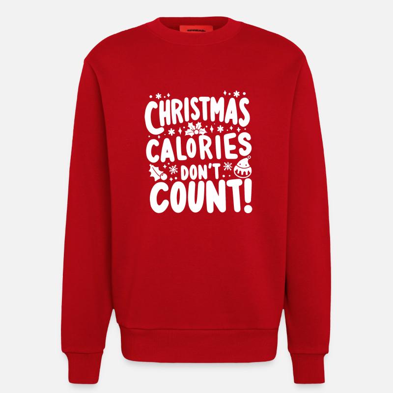 Weihnachtskalorien zählen nicht - Sweatshirt - made by SPREAD  - Rot