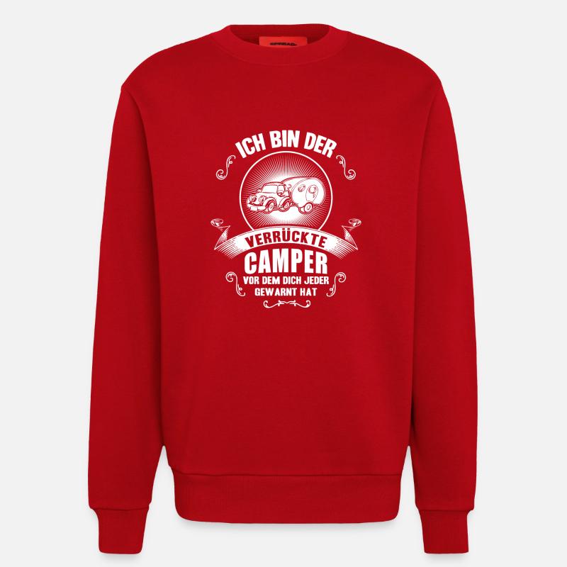 CRAZY CAMPER - Sweatshirt - made by SPREAD  - Rot